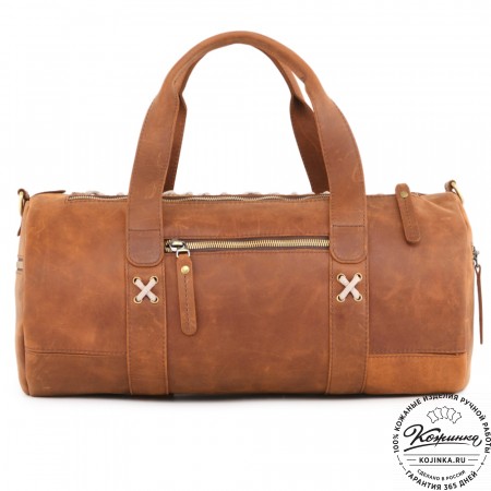  Кожаная сумка "Тайлер" (коричневый крейзи) 